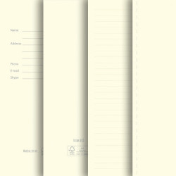 Notes THINKME JUSTY w linie z gumką reklamowy