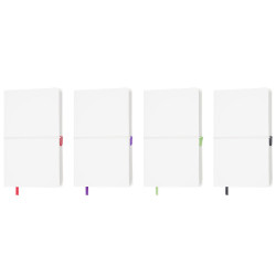 Notes THINKME FRANKY dwukolorowa okładka z nadrukiem z tłoczeniem logo