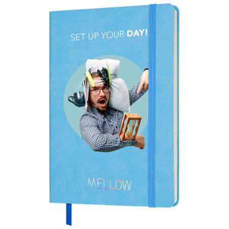 THINKME ENOTE MELLOW Notebook with elastic band ribbon Your logo