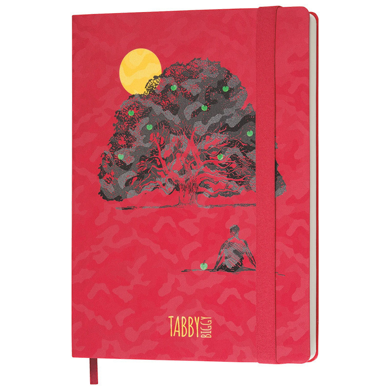 Notes THINKME TABBY BIGGY duży format w kratkę nadruk tłoczenie