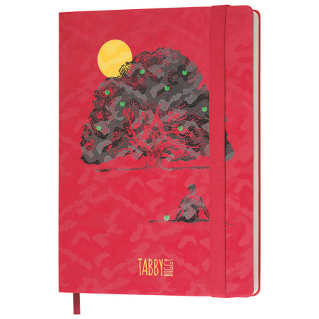 THINKME TABBY BIGGY Notebook large format checkered printed embossed