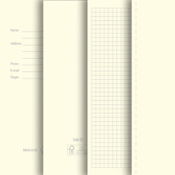 THINKME TABBY FRANKY Notebook with logo printing or embossing