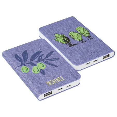 Power Bank THINKME PROVENCE 5000mAh w kształcie notatnika reklamowy