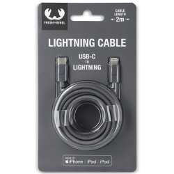 Przewód FRESH 'N REBEL LIGHTNING 2m w nylonowym oplocie