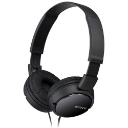 SONY MDR-ZX110 On-Ear Headphones advertising headphones with logo