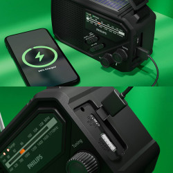 Radioodbiornik z latarką PHILIPS TAR1609 FM/AM SOS z Twoim logo