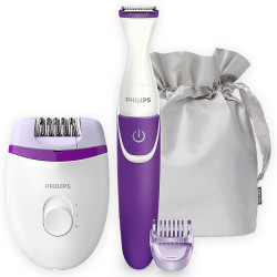 PHILIPS SATINELLE ESSENTIAL BRP505 Epilator with advertising print