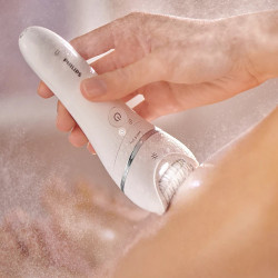PHILIPS Series 8000 BRE700 Epilator with advertising print