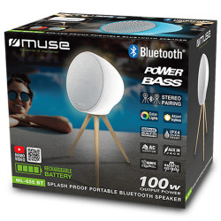 MUSE ML-655 100W Hi-Fi Bluetooth Wireless Speaker ambient light