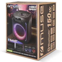 Głośnik Bezprzewodowy Bluetooth MUSE M-1803 150W z mikrofonem naklejka doming z Twoim logo