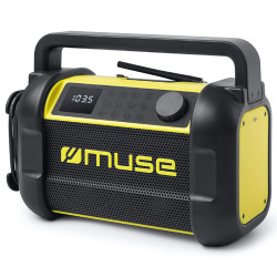 MUSE M-928 20W Wireless Bluetooth Speaker Radio Receiver work radio with doming sticker