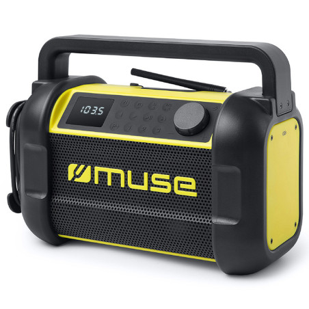 MUSE M-928 20W Wireless Bluetooth Speaker Radio Receiver work radio with doming sticker