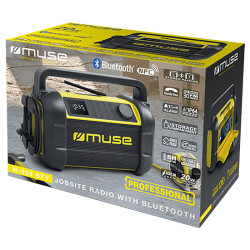 MUSE M-928 20W Wireless Bluetooth Speaker Radio Receiver work radio with doming sticker