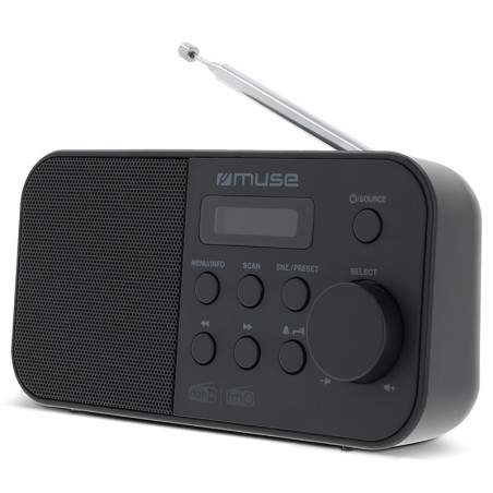 MUSE M-109 Radio Receiver FM DAB+ radio with advertising logo print