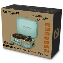 MUSE MT-201 2x5W stereo Turntable with Your company logo