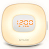 MUSE ML-198 Clock Radio alarm clock FM radio lamp with advertising print