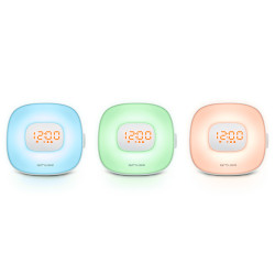 Radiobudzik MUSE ML-198 budzik radio FM lampka z nadrukiem reklamowym