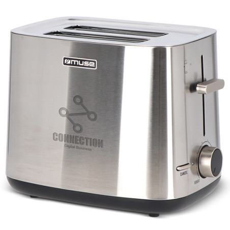 MUSE MS-115 Toaster 1000W stainless steel toaster with advertising engraving