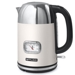 MUSE MS-020 1.7L Electric Kettle retro style with advertising engraving