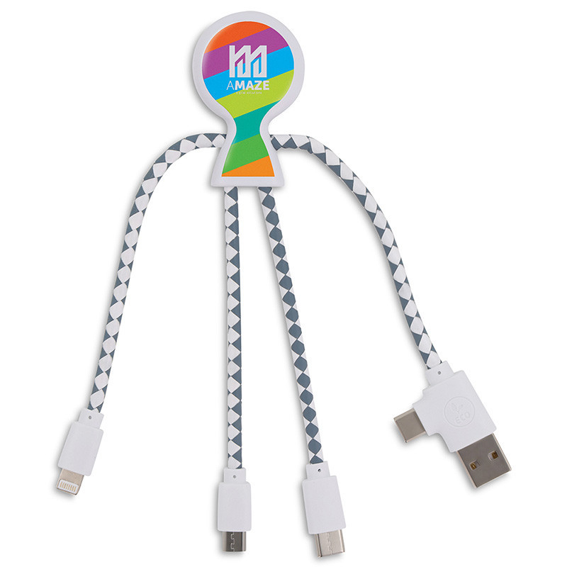 XOOPAR MR. BIO Adapter eco charging cable with your logo