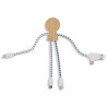 Adapter XOOPAR MR. BIO WOOD eco kabel do ładowania drewniany z Twoim logo