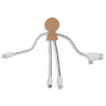 Adapter XOOPAR MR. BIO WOOD eco kabel do ładowania drewniany z Twoim logo