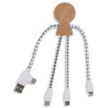 XOOPAR MR. BIO WOOD Adapter eco wooden charging cable with your logo