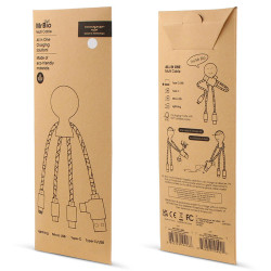 Adapter XOOPAR MR. BIO WOOD eco kabel do ładowania drewniany z Twoim logo
