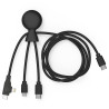 XOOPAR MR. BIO LONG 1M USB-C Adapter cable with advertising print