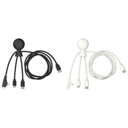 XOOPAR MR. BIO LONG 1M USB-C Adapter cable with advertising print
