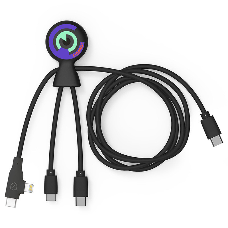 Adapter XOOPAR MR. BIO LONG 1M USB-C kabel z nadrukiem reklamowym