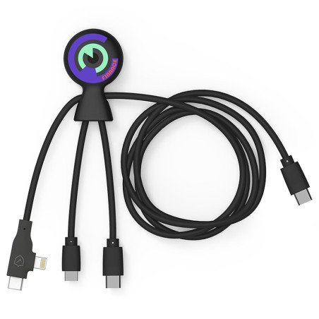 Adapter XOOPAR MR. BIO LONG 1M USB-C kabel z nadrukiem reklamowym