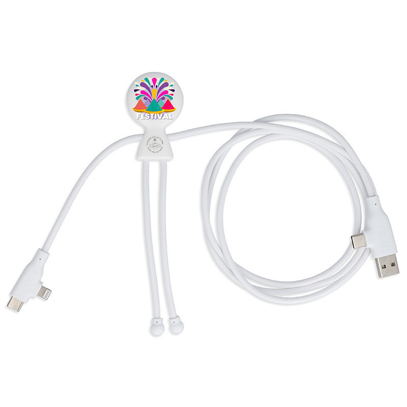 XOOPAR MR. BIO LONG FAST 1.2M Adapter with logo print