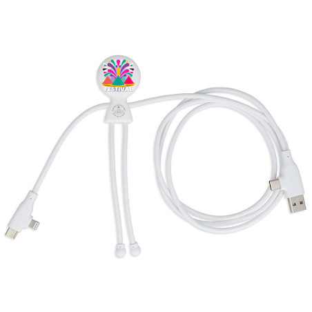 Adapter XOOPAR MR. BIO LONG FAST 1.2M z nadrukiem logo