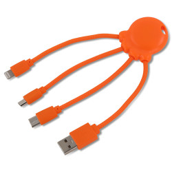 XOOPAR OCTOPUS RP Adapter eco charging cable with your print