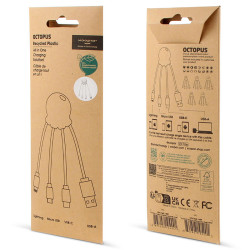XOOPAR OCTOPUS RP Adapter eco charging cable with your print