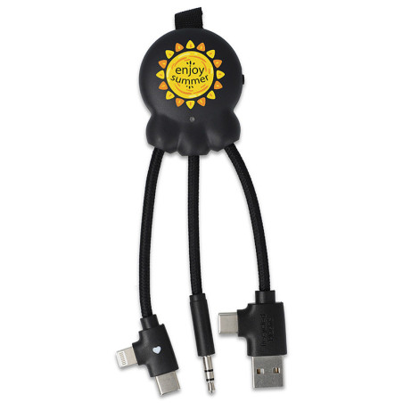 Adapter XOOPAR OCTOPUS BT transmiter Bluetooth kabel z nadrukiem logo