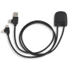 Adapter Przewód XOOPAR ICE-C 1m eko kabel USB Type-A Type-C Lightning z nadrukiem logo