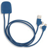 Adapter Przewód XOOPAR ICE-C 1m eko kabel USB Type-A Type-C Lightning z nadrukiem logo