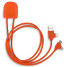 Adapter Przewód XOOPAR ICE-C 1m eko kabel USB Type-A Type-C Lightning z nadrukiem logo