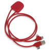 Adapter Przewód XOOPAR ICE-C 1m eko kabel USB Type-A Type-C Lightning z nadrukiem logo