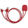 Adapter Przewód XOOPAR ICE-C 1m eko kabel USB Type-A Type-C Lightning z nadrukiem logo
