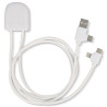 XOOPAR ICE-C 1m Adapter Cable eco USB Type-A Type-C Lightning cable with logo print