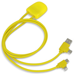 Adapter Przewód XOOPAR ICE-C 1m eko kabel USB Type-A Type-C Lightning z nadrukiem logo