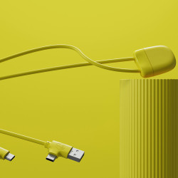 Adapter Przewód XOOPAR ICE-C 1m eko kabel USB Type-A Type-C Lightning z nadrukiem logo