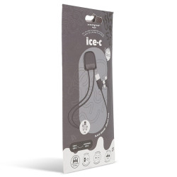 XOOPAR ICE-C 1m Adapter Cable eco USB Type-A Type-C Lightning cable with logo print
