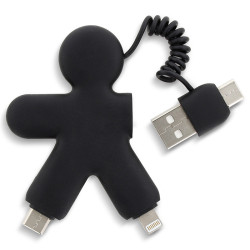 Adapter Przewód XOOPAR BUDDY kabel ładujący USB-C Lightning z nadrukiem full color