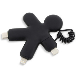 Adapter Przewód XOOPAR BUDDY kabel ładujący USB-C Lightning z nadrukiem full color
