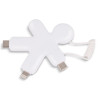 Adapter Przewód XOOPAR BUDDY kabel ładujący USB-C Lightning z nadrukiem full color