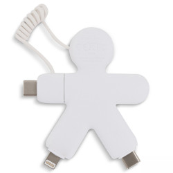 XOOPAR BUDDY Adapter Cable USB-C Lightning charging cable with full color print